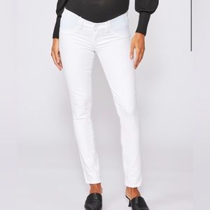 PAIGE MATERNITY white skinny ankle denim pants. Size 28